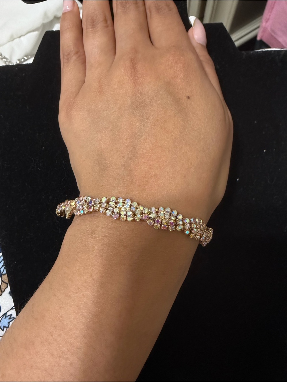 Crystal Twist Bracelet – AB Iridescent
